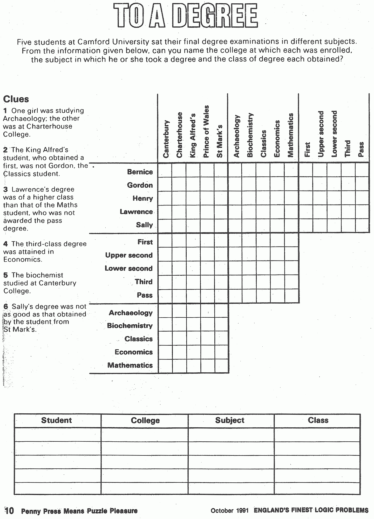 4th Grade Logic Puzzles Printable That Are Ambitious Lucas Website