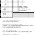 4X6 Logic Puzzle Logic Puzzles Play Online Or Print Printable