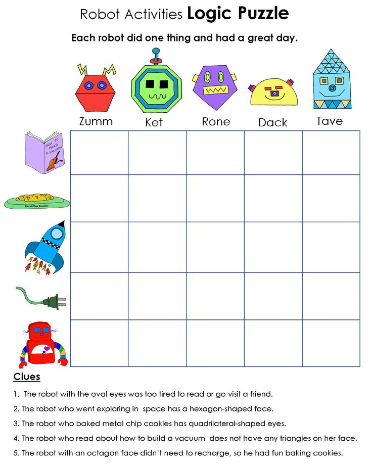 51 Free Printable Logic Puzzles For High School Students Kids Math 