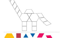Dino Patterns Pattern Blocks Make A Brontosaurus ActivityS