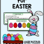 Easter Math Riddle Activities Springtime Logic Puzzles Brain Teasers