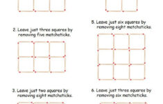 Easy Matchstick Puzzles Printable Brain Teasers Brain Teasers For