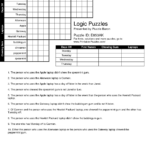 Free Printable Logic Puzzles For High School Students Free Printable