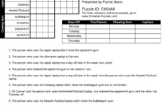 Free Printable Logic Puzzles For Middle School Free Printable