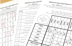 FREE Valentine s Day Math Logic Puzzle Equivalent Fractions Math