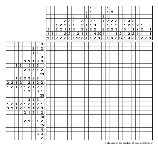 Griddlers Logic Puzzles Logic Art Puzzle Printable