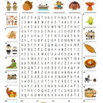 HAPPY THANKSGIVING WORDSEARCH PUZZLE Thanksgiving Worksheets