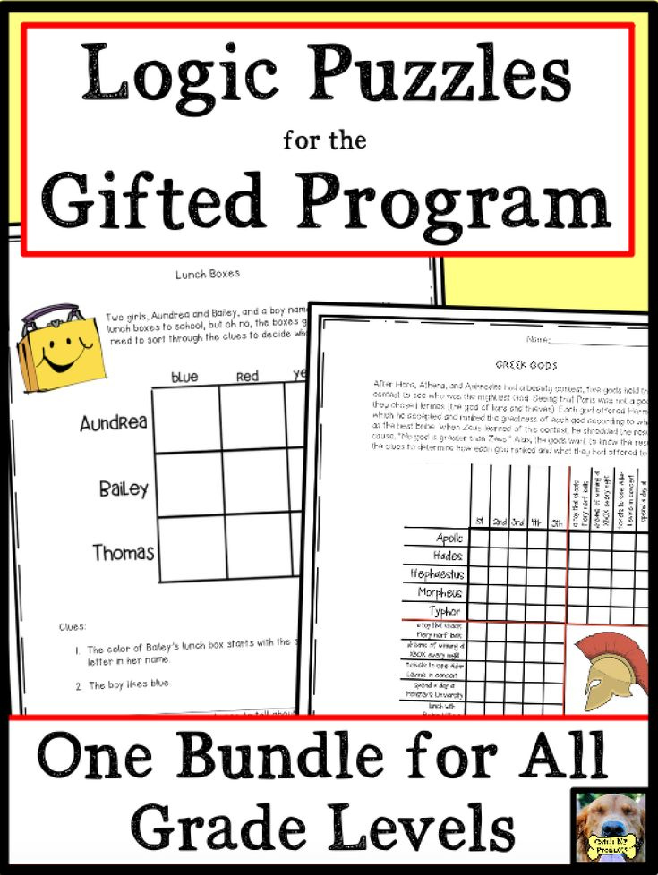 Logic Puzzles For The Gifted Program Critical Thinking Activities 