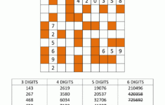 Number Fill In Puzzles