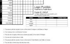 Printable Logic Grid Puzzle Worksheets Bing Maths Puzzles Math