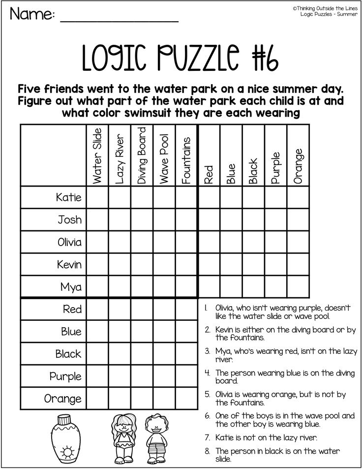Summer Logic Puzzles Math Logic Puzzles Logic Puzzles Brain Teasers 