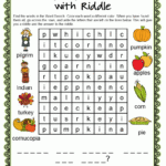 Thanksgiving Logic Puzzle Printables