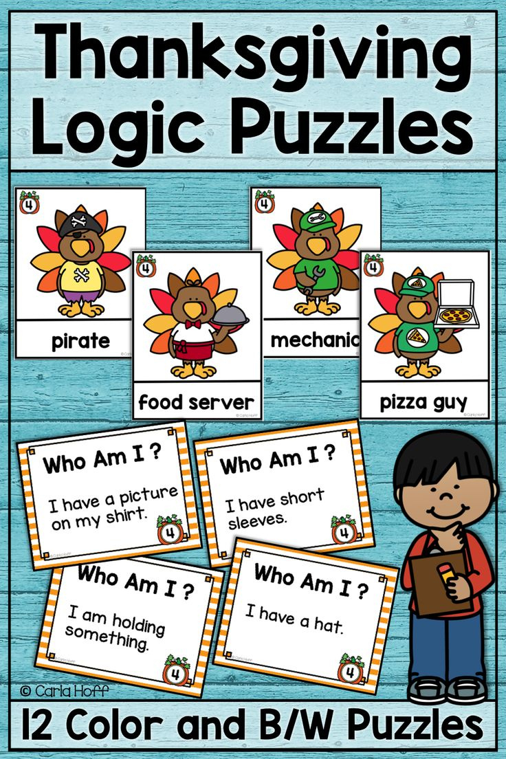 Thanksgiving Logic Puzzles For Beginners