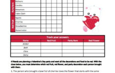Valentine s Day Logic Puzzles For Kids FREE Puzzles For Kids Math