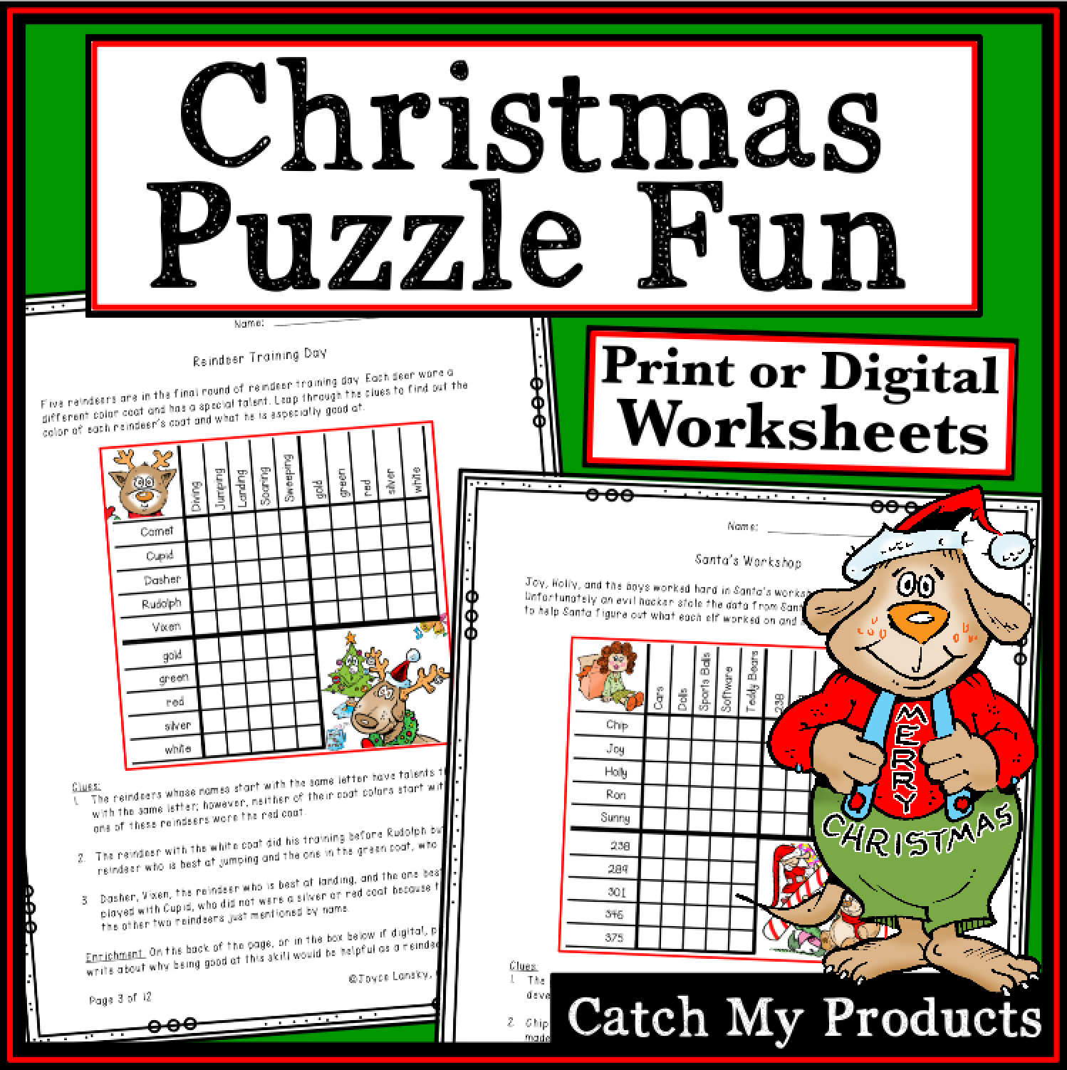 Catch My Words: 2021 intended for Christmas Presents Logic Puzzles Answers