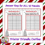 Christmas Holiday Picture "Sudoku" Logic Puzzle Packet In Home For Christmas Logic Puzzles