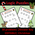 Christmas Logic Puzzle | Algebra 1   Classful For Christmas Themed Logic Puzzles