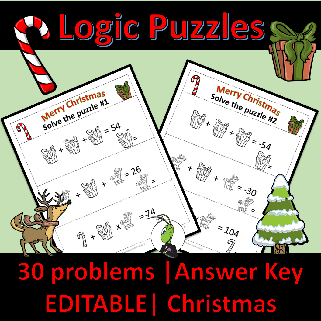 Christmas Logic Puzzle | Algebra 1 - Classful pertaining to Christmas Logic Grid Puzzles