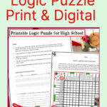 Christmas Logic Puzzle Holiday Brain Teaser For High School Inside 12 Clues Of Christmas Logic Puzzles