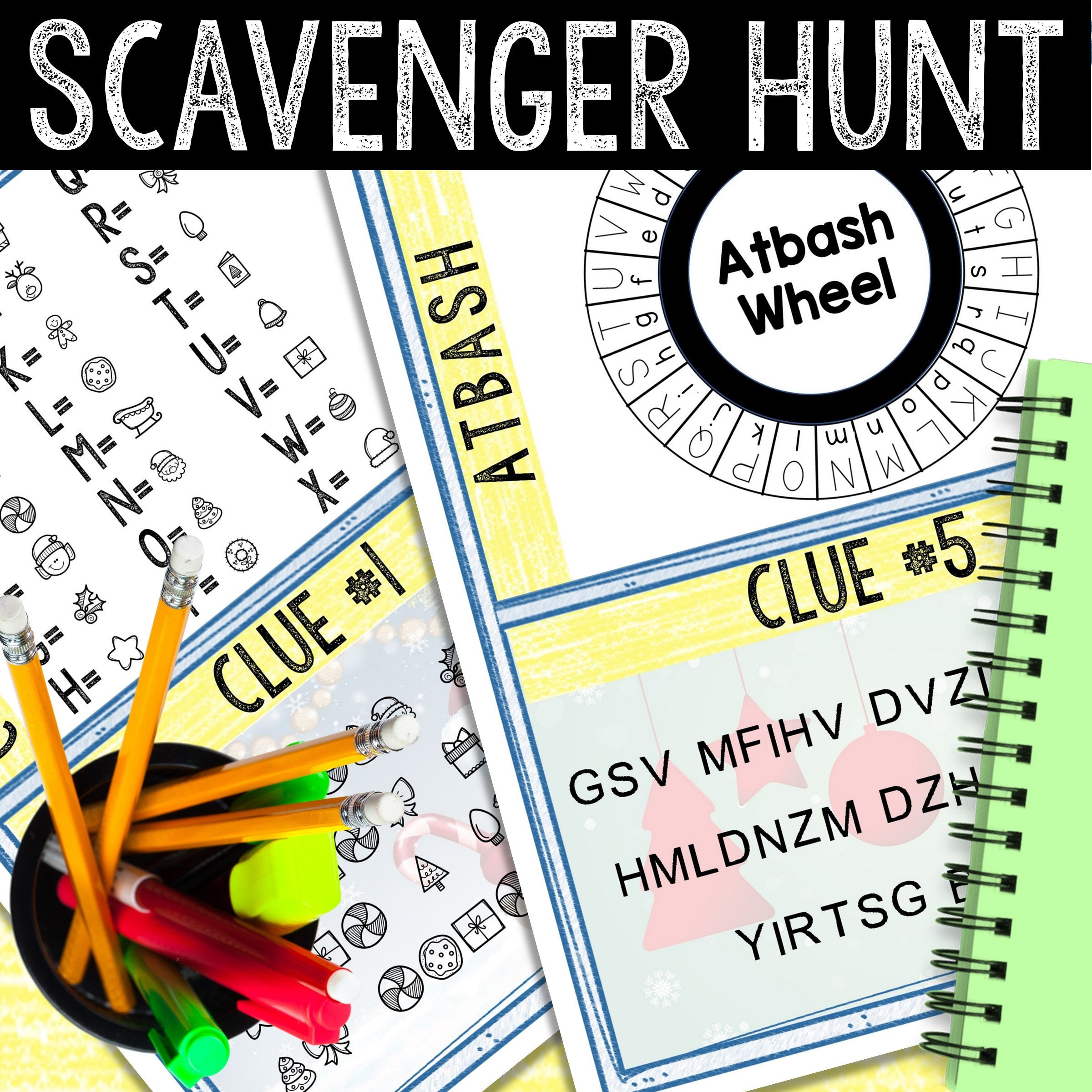 Christmas Logic Puzzle Scavenger Hunt Game For Kids, Party Game intended for Ugly Christmas Sweater Logic Puzzles Answers