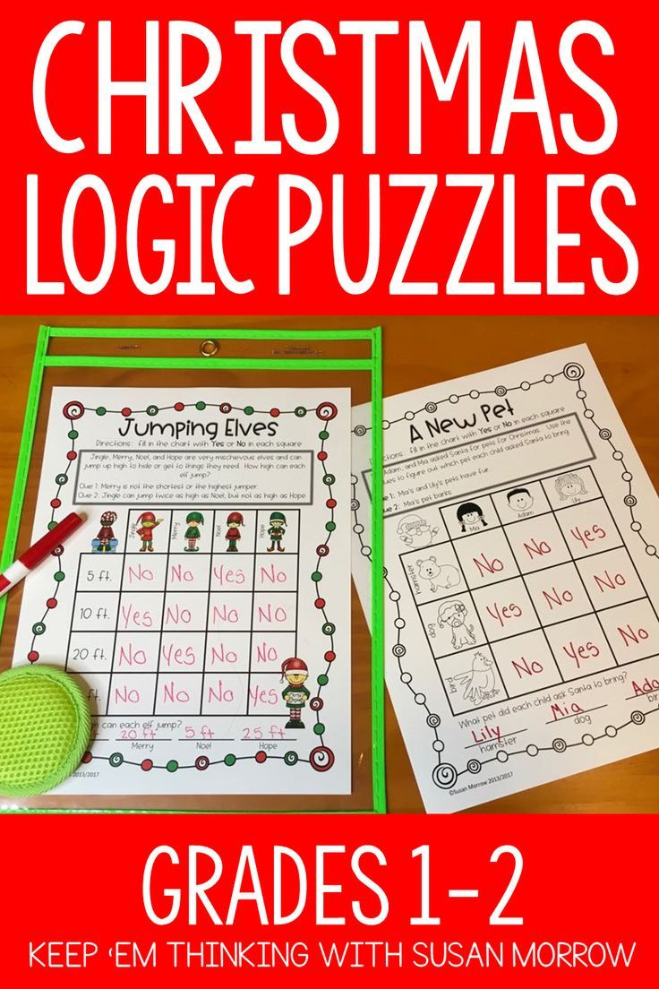 Christmas Logic Puzzles &amp;amp; Critical Thinking Skills Activities intended for Help Save Christmas Logic Puzzles