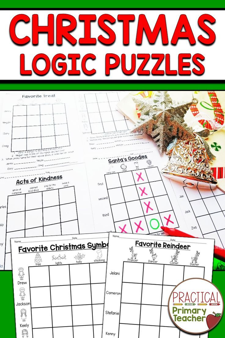 Christmas Logic Puzzles for Christmas Logic Puzzles For Adults