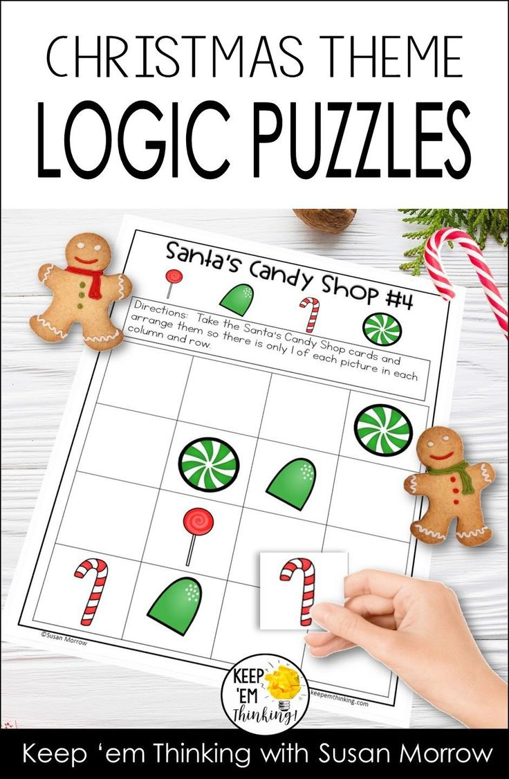 Christmas Logic Puzzles Gr. 1-3: Beginning Logic Puzzles with regard to Christmas Logic Puzzles