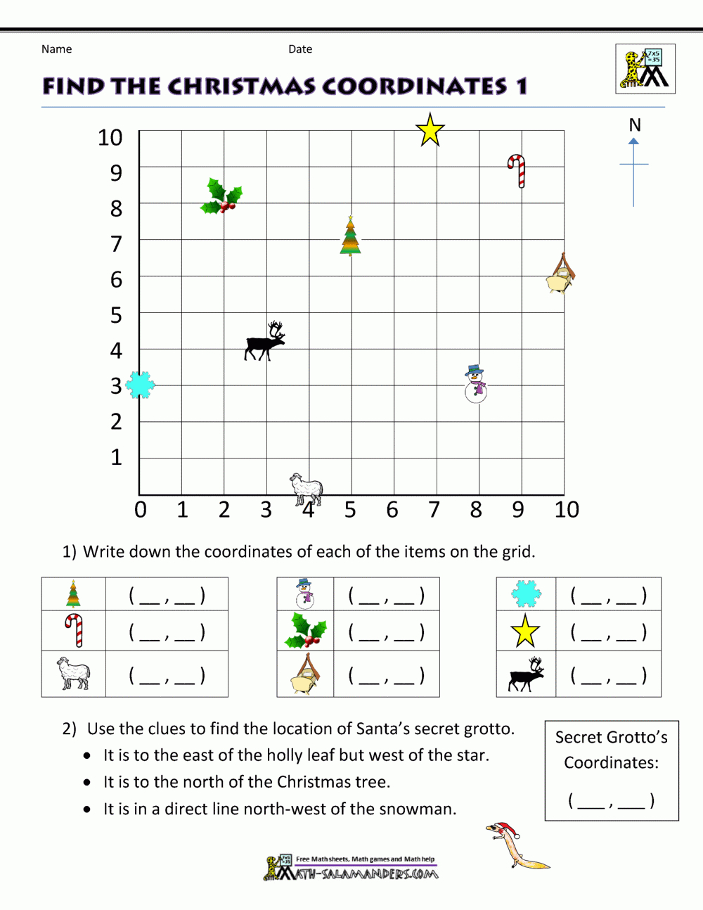 Christmas Math Activities throughout Christmas Logic Puzzles Easy