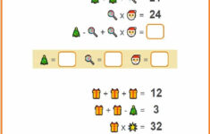 Christmas Math Logic Puzzles Cinched inside Free Printable Christmas Logic Puzzles Printable