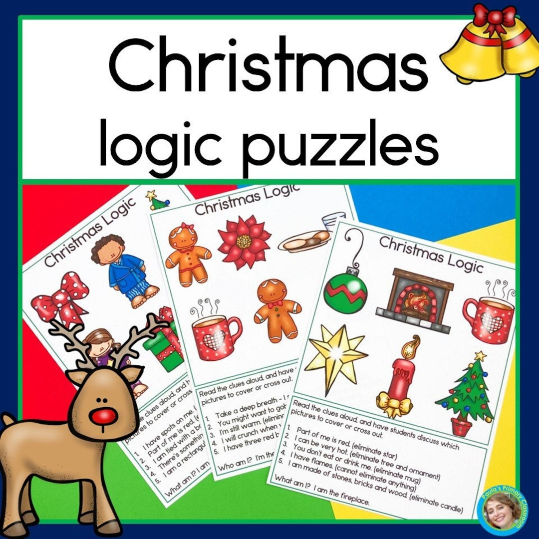 Christmas Math Logic Puzzles Critical Thinking Enrichment in Christmas Logic Puzzles