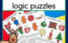 Christmas Math Logic Puzzles Critical Thinking Enrichment inside Christmas Logic Puzzles