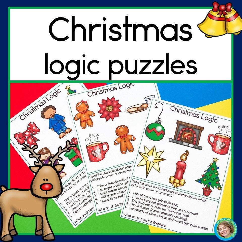 Christmas Math Logic Puzzles Critical Thinking Enrichment with regard to Christmas Logic Puzzles For Adults