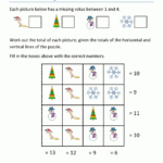 Christmas Math Worksheets For Christmas Logic Puzzles Quiz