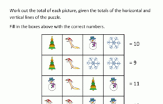 Christmas Math Worksheets for Christmas Logic Puzzles Teaching to Inspire