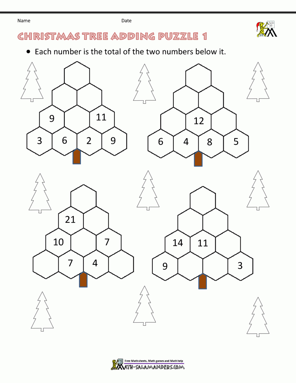 Christmas Math Worksheets in Christmas Logic Puzzles Teaching To Inspire