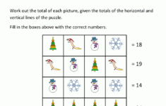 Christmas Math Worksheets intended for Christmas Math Logic Puzzles