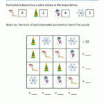 Christmas Math Worksheets Pertaining To Christmas Logic Puzzles Answers