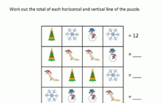Christmas Math Worksheets with Christmas Logic Puzzles Answers