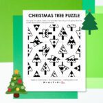 Christmas Tree Square Edge Matching Puzzle | Math = Love Regarding Christmas Dinner Logic Puzzles Answers