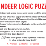 Csi Logic Puzzles Inside Christmas Logic Puzzles Answers