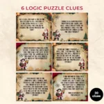 Difficult Christmas Scavenger Hunt Printable For Adults   Twelve With 12 Clues Of Christmas Logic Puzzles