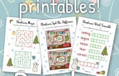 Free Christmas Printables – Puzzles | Mama Geek in Free Printable Christmas Logic Puzzles Printable