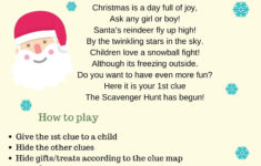 Indoor Merry Christmas Scavenger Hunt Riddles/Clues Gift Search 18 in Christmas Presents In England Logic Puzzles