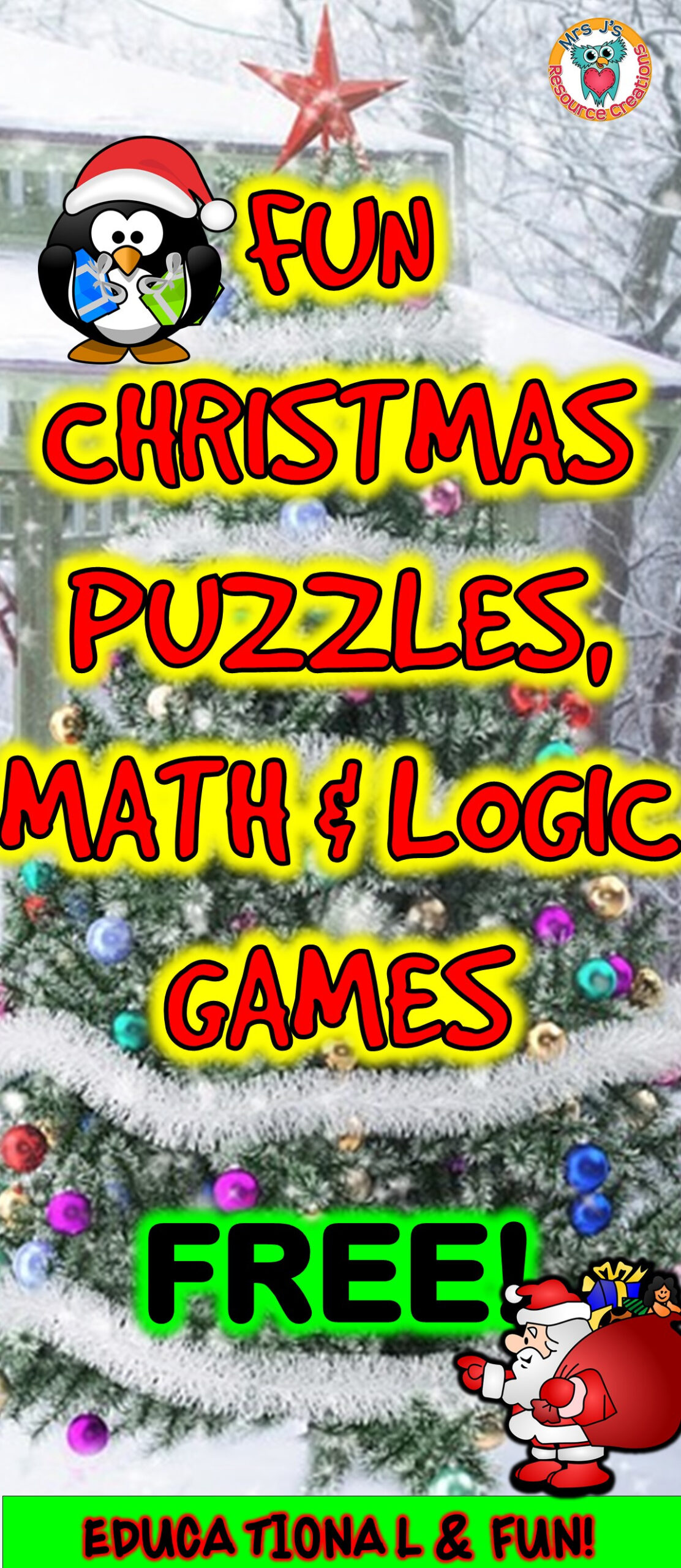 Learning Made Fun in Christmas Online Logic Puzzles