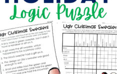 Logic Cheap Christmas Sweater inside Christmas Sweater Logic Puzzles