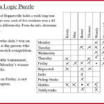 Logic Puzzles Pertaining To Christmas Dinner Logic Puzzles Answer Key