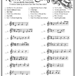 Name That Song" Christmas Game Throughout Christmas Choir Soloists Logic Puzzles