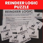 Reindeer Logic Puzzle | Math = Love Inside Christmas Logic Puzzles Reindeer