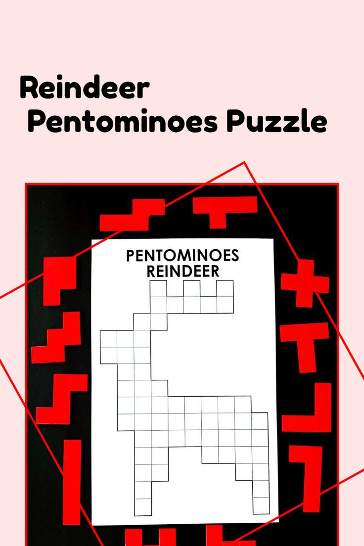 Reindeer Pentominoes Puzzle | Christmas Math Activities, Christmas within Easy Christmas Logic Puzzles