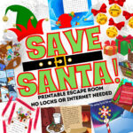 Save Santa! Escape Room Game. Christmas Printable Party For Kids With Regard To Help Save Christmas Logic Puzzles